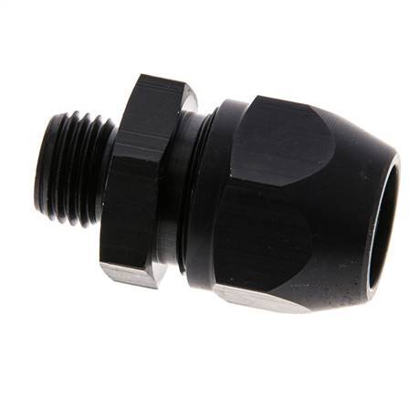 12x9mm & G1/4'' Aluminum Straight Compression Fitting with Male Threads 10 bar PVC and PA