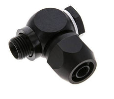 12x9mm & G1/4'' Aluminum Elbow Compression Fitting with Male Threads 10 bar PVC and PA