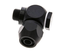 12x9mm & G1/4'' Aluminum Elbow Compression Fitting with Male Threads 10 bar PVC and PA