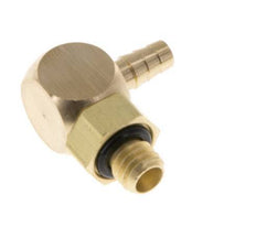 3 mm & M5 Brass Elbow Hose Barb with Male Threads NBR Rotatable [2 Pieces]