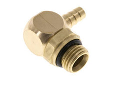 6 mm & G1/4'' Brass Elbow Hose Barb with Male Threads NBR Rotatable