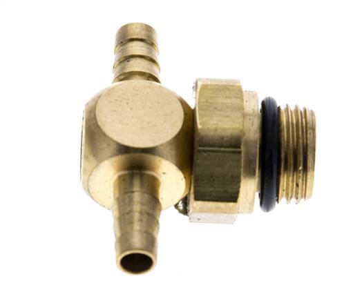 4 mm & G1/8'' Brass Tee Hose Barb with Male Threads NBR