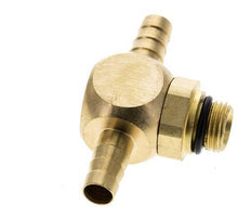 6 mm & G1/8'' Brass Tee Hose Barb with Male Threads NBR