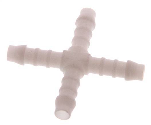 6 mm (1/4'') POM Cross Hose Connector [5 Pieces]