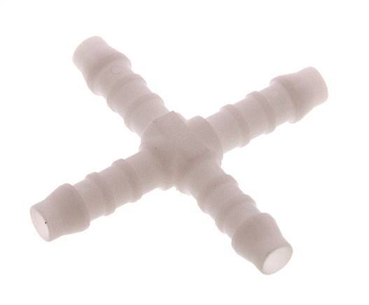 6 mm (1/4'') POM Cross Hose Connector [5 Pieces]