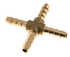 6 mm (1/4'') Brass Cross Hose Connector [2 Pieces]