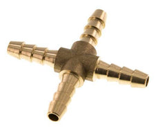 6 mm (1/4'') Brass Cross Hose Connector [2 Pieces]