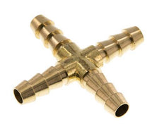 8 mm (5/16'') Brass Cross Hose Connector [2 Pieces]