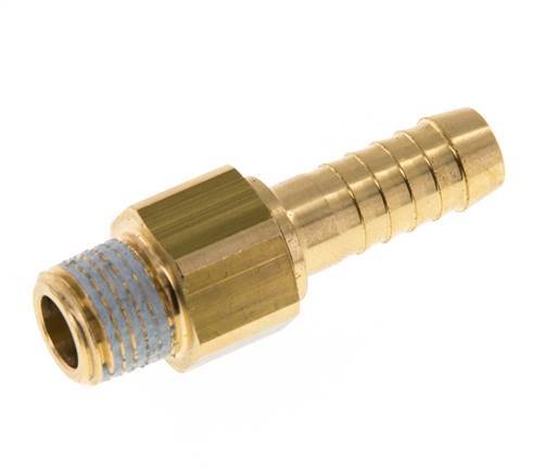 9 mm (3/8'') & R1/4'' Brass Hose Barb Male NBR Rotatable