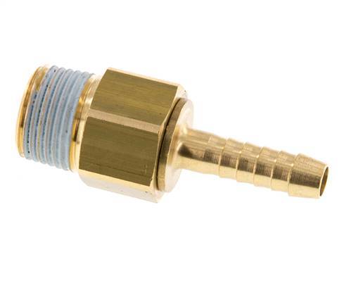 6 mm (1/4'') & R3/8'' Brass Hose Barb Male NBR Rotatable