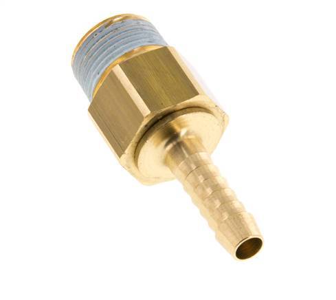 6 mm (1/4'') & R3/8'' Brass Hose Barb Male NBR Rotatable