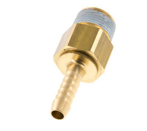 6 mm (1/4'') & R3/8'' Brass Hose Barb Male NBR Rotatable