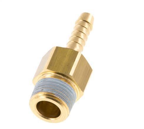 6 mm (1/4'') & R3/8'' Brass Hose Barb Male NBR Rotatable