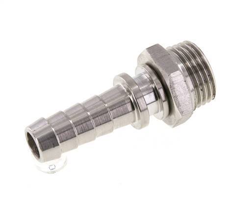 13 mm (1/2'') & R1/2'' Stainless Steel 1.4301 Hose Barb Male FKM Rotatable