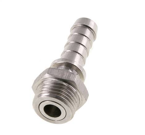 13 mm (1/2'') & R1/2'' Stainless Steel 1.4301 Hose Barb Male FKM Rotatable