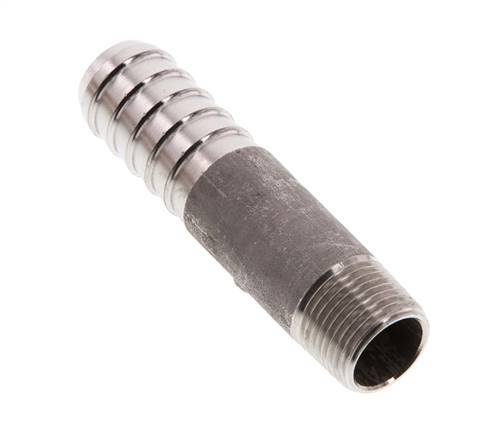 16 mm (5/8'') & R3/8'' Stainless Steel 1.4571 Hose Barb Male 70mm