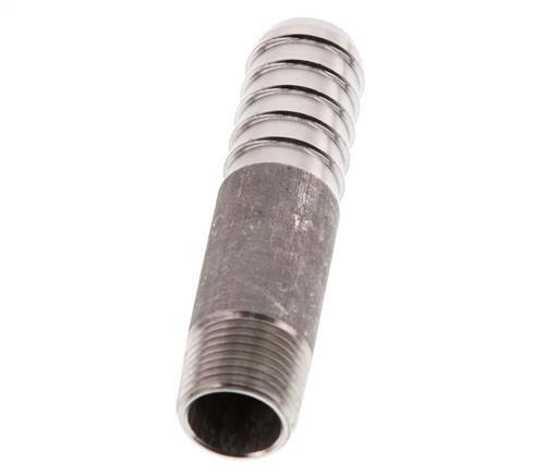 16 mm (5/8'') & R3/8'' Stainless Steel 1.4571 Hose Barb Male 70mm
