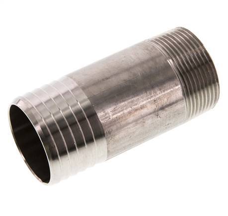 50 mm (2'') & R1-1/2'' Stainless Steel 1.4571 Hose Barb Male 100mm
