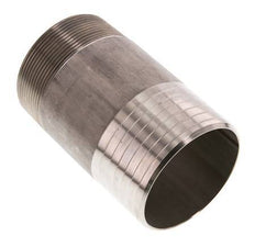 75 mm (3'') & R2-1/2'' Stainless Steel 1.4571 Hose Barb Male 120mm