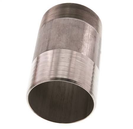 75 mm (3'') & R2-1/2'' Stainless Steel 1.4571 Hose Barb Male 120mm