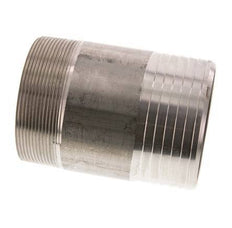 90 mm (3-1/2'') & R3'' Stainless Steel 1.4571 Hose Barb Male 120mm