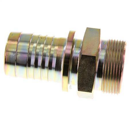 38 mm (1-1/2'') & G1-1/2'' zink plated Steel Hose Barb Male Safety collars