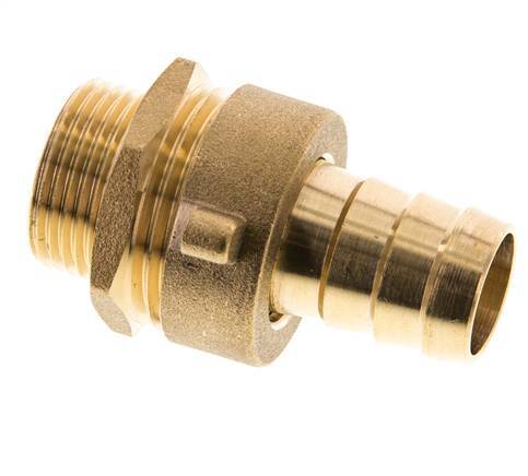 19 mm (3/4'') & G3/4'' Brass Hose Barb Male Flat Sealing NBR Wing Nut
