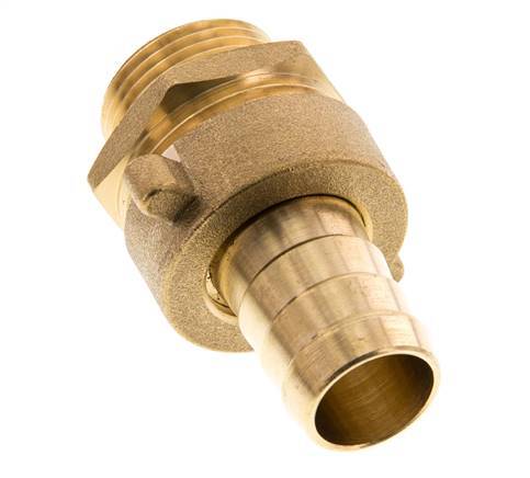19 mm (3/4'') & G3/4'' Brass Hose Barb Male Flat Sealing NBR Wing Nut