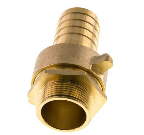 38 mm (1-1/2'') & G1-1/2'' Brass Hose Barb Male Flat Sealing NBR Wing Nut