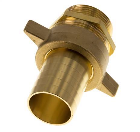 38 mm (1-1/2'') & G1-1/2'' Brass Hose Barb MaleConical Sealing NBR Wing Nut