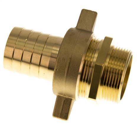 38 mm (1-1/2'') & G1-1/2'' Brass Hose Barb MaleConical Sealing NBR Wing Nut