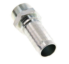 32x48 mm & R1-1/4'' zink plated Steel Hose Pillar with Male Threads DIN EN 14423
