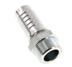 32x48 mm & R1-1/4'' zink plated Steel Hose Pillar with Male Threads DIN EN 14423