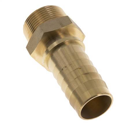32x48 mm & R1-1/4'' Brass Hose Pillar with Male Threads DIN EN 14423