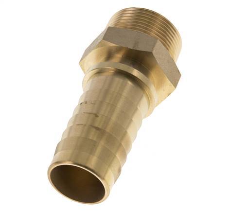 32x48 mm & R1-1/4'' Brass Hose Pillar with Male Threads DIN EN 14423