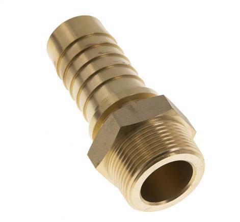 32x48 mm & R1-1/4'' Brass Hose Pillar with Male Threads DIN EN 14423