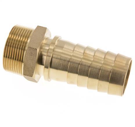 38x54 mm & R1-1/2'' Brass Hose Pillar with Male Threads DIN EN 14423