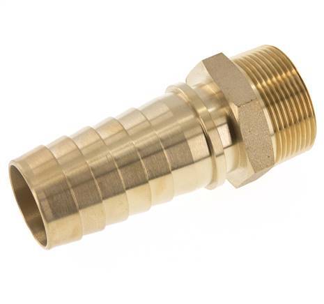 38x54 mm & R1-1/2'' Brass Hose Pillar with Male Threads DIN EN 14423