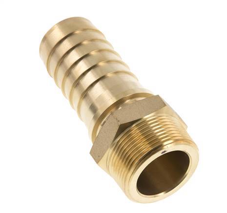 38x54 mm & R1-1/2'' Brass Hose Pillar with Male Threads DIN EN 14423