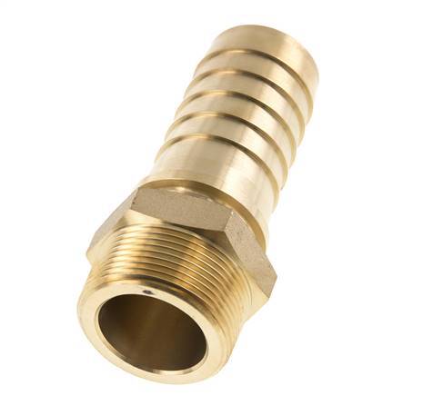 38x54 mm & R1-1/2'' Brass Hose Pillar with Male Threads DIN EN 14423