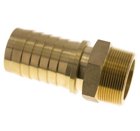 50x68 mm & R2'' Brass Hose Pillar with Male Threads DIN EN 14423