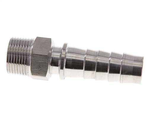 19x33 mm & R3/4'' Stainless Steel 1.4301 Hose Pillar with Male Threads DIN EN 14423