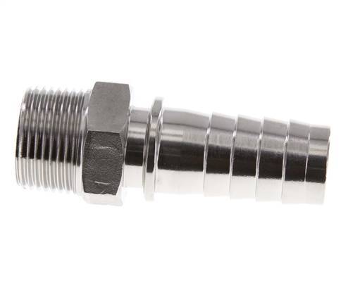 25x40 mm & R1'' Stainless Steel 1.4301 Hose Pillar with Male Threads DIN EN 14423