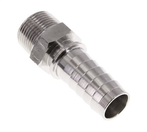 25x40 mm & R1'' Stainless Steel 1.4301 Hose Pillar with Male Threads DIN EN 14423