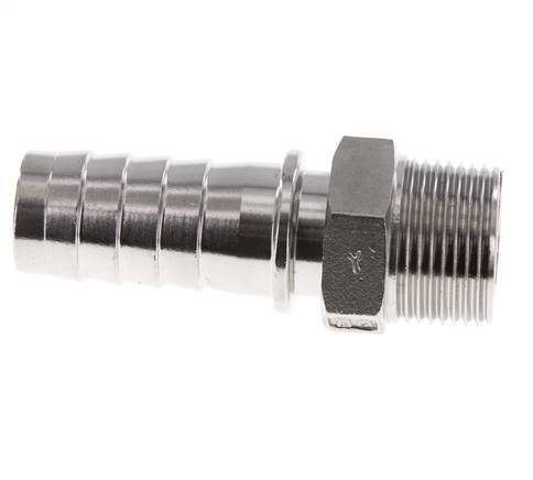 25x40 mm & R1'' Stainless Steel 1.4301 Hose Pillar with Male Threads DIN EN 14423