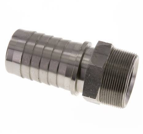 50x68 mm & 2''NPT Stainless Steel 1.4301 Hose Pillar with Male Threads DIN EN 14423