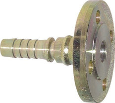 32x48 mm Stainless Steel 1.4401 Hose Pillar with Flange PN 10/16/25/40 DIN EN 14423 / DIN 2826
