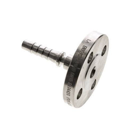 13x25 mm Stainless Steel 1.4401 Hose Pillar with Flange PN 10/16/25/40 DIN EN 14423 / DIN 2826