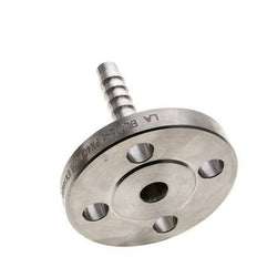 13x25 mm Stainless Steel 1.4401 Hose Pillar with Flange PN 10/16/25/40 DIN EN 14423 / DIN 2826