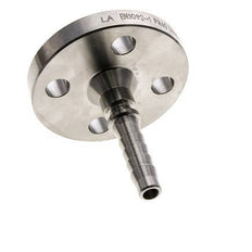 13x25 mm Stainless Steel 1.4401 Hose Pillar with Flange PN 10/16/25/40 DIN EN 14423 / DIN 2826